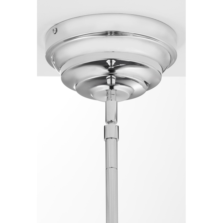 Jupiter 2072 - PLATINO taklampa på stång 3xE27/15W/230V grön/blank krom