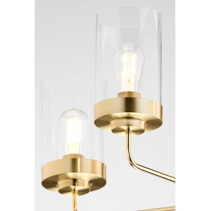 Jupiter 2087 - Stångmonterad taklampa RAMIREZ 3xE27/15W/230V guld/svart