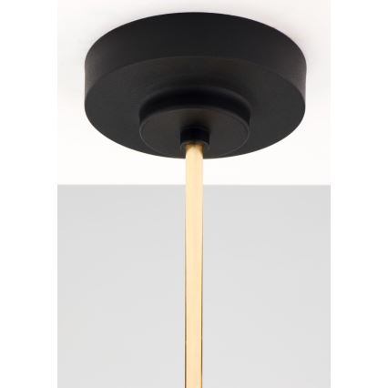 Jupiter 2087 - Stångmonterad taklampa RAMIREZ 3xE27/15W/230V guld/svart