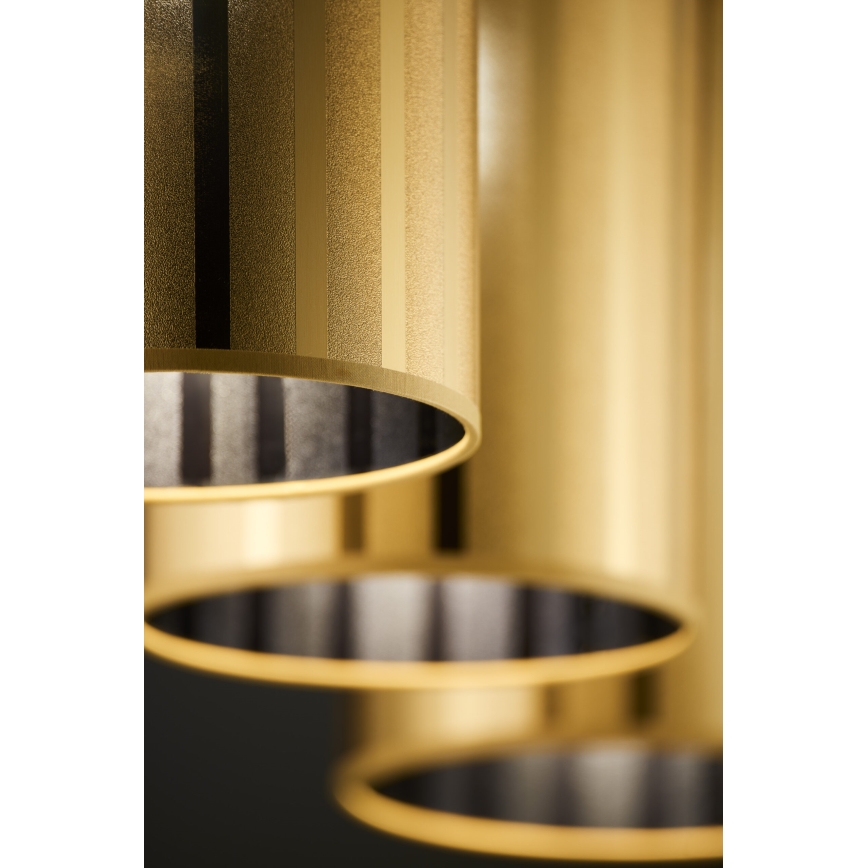 Jupiter 2092 - Takpendel på vajer CORTINA 3xE27/15W/230V guld/svart