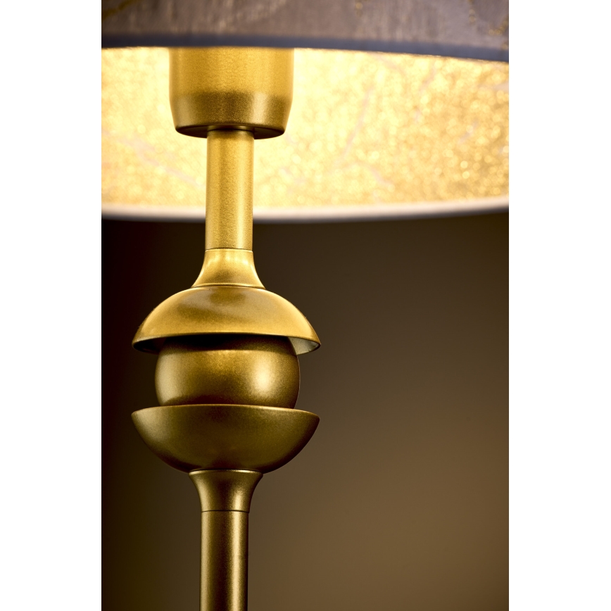 Jupiter 2112 - Bordslampa KASZMIR 1xE27/15W/230V vit/guld/marmordekor