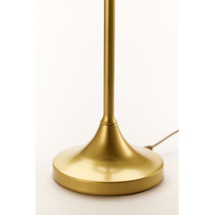 Jupiter 2112 - Bordslampa KASZMIR 1xE27/15W/230V vit/guld/marmordekor