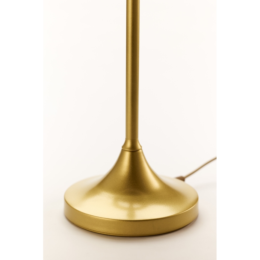 Jupiter 2112 - Bordslampa KASZMIR 1xE27/15W/230V vit/guld/marmordekor