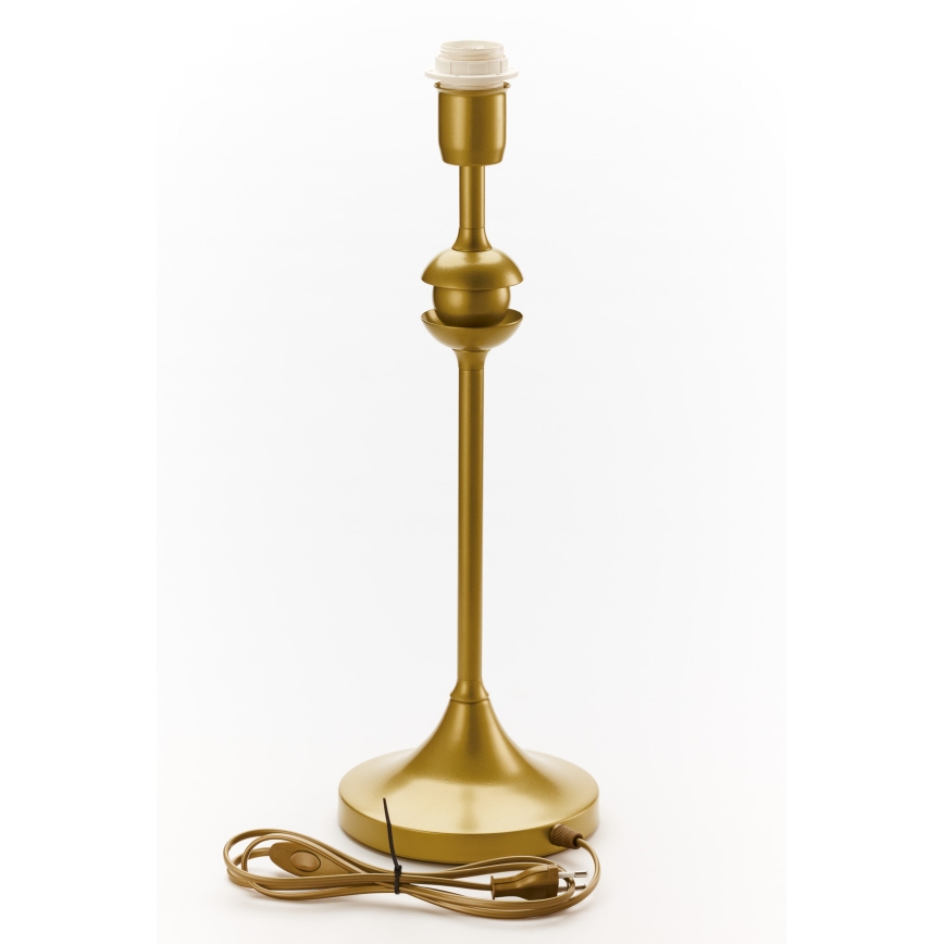 Jupiter 2112 - Bordslampa KASZMIR 1xE27/15W/230V vit/guld/marmordekor