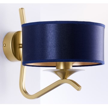 Jupiter 2115 - Vägglampa KASZMIR 1xE27/15W/230V blå/guld