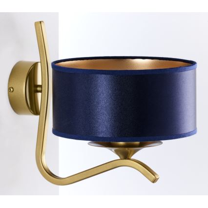 Jupiter 2115 - Vägglampa KASZMIR 1xE27/15W/230V blå/guld