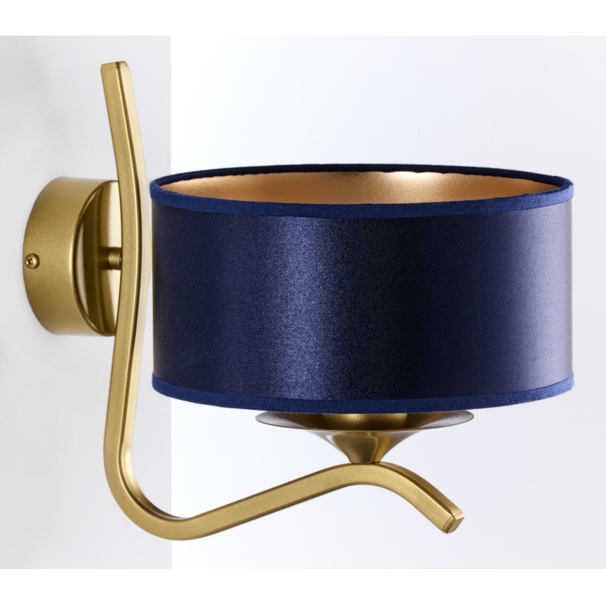 Jupiter 2115 - Vägglampa KASZMIR 1xE27/15W/230V blå/guld