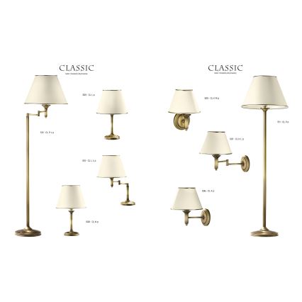 Jupiter 508 - CL N p - Bordslampa CLASSIC E27/60W/230V