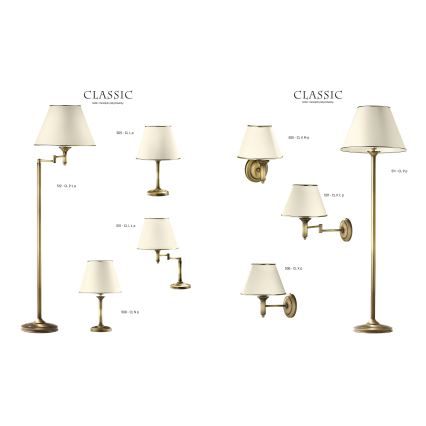 Jupiter 509 CL L p - Bordslampa CLASSIC E27/60W/230V