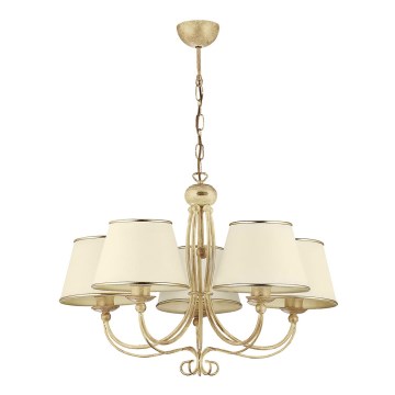 Jupiter 515 - LA-5-E - Hängande Ljuskrona med kedja LAURA 5xE27/60W/230V