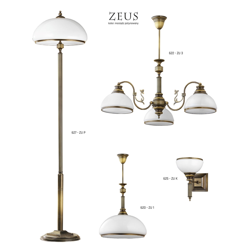 Jupiter 627 - ZU P - Golvlampa ZEUS 2xE27/60W/230V