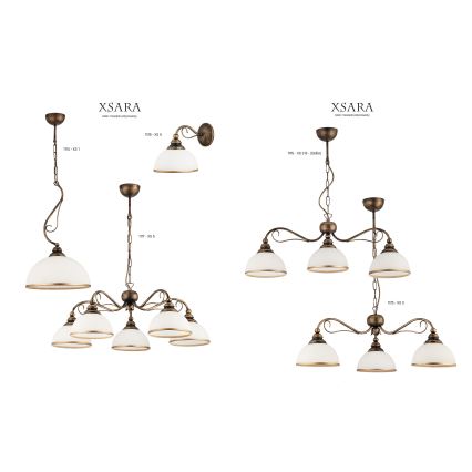 Jupiter XS3B - Hängande lampa XSARA 3xE27/60W/230V