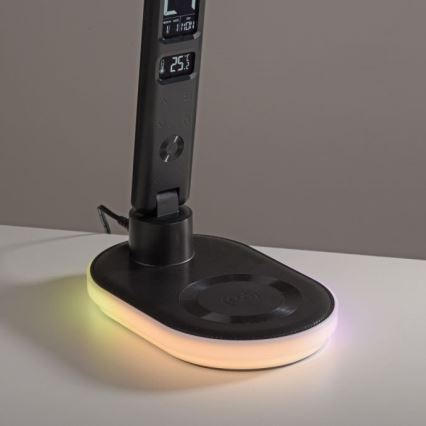 JUST LIGHT. 11018-18 - LED RGBW LED Dimbar touch bordslampa med trådlös laddning TINA LED/4W/230V