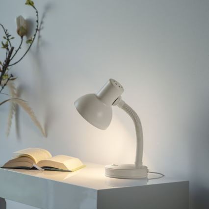 JUST LIGHT. 11080-16 - Flexibel bordslampa FLEXI 1xE27/25W/230V vit