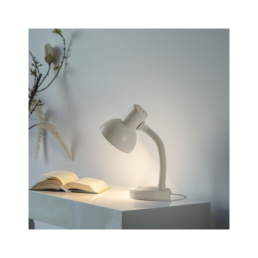 JUST LIGHT. 11080-16 - Flexibel bordslampa FLEXI 1xE27/25W/230V vit