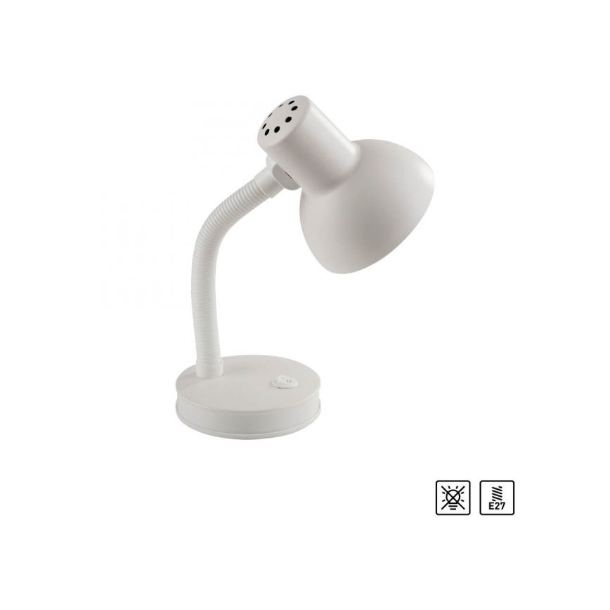 JUST LIGHT. 11080-16 - Flexibel bordslampa FLEXI 1xE27/25W/230V vit