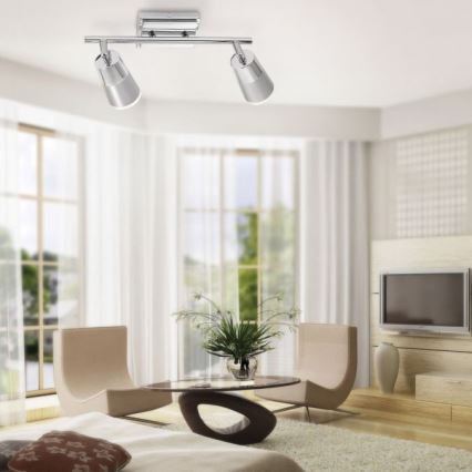 JUST LIGHT. 11229-17 - LED spotlight DALLI 2xLED/3,5W/230V skinande krom