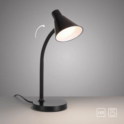 JUST LIGHT. 11248-18 - LED flexibel skrivbordslampa PIXIE LED/4,5W/230V svart