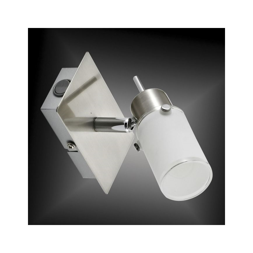 JUST LIGHT. 11931-55 - LED väggspotlight MAX 1xGU10/4W/230V matt krom