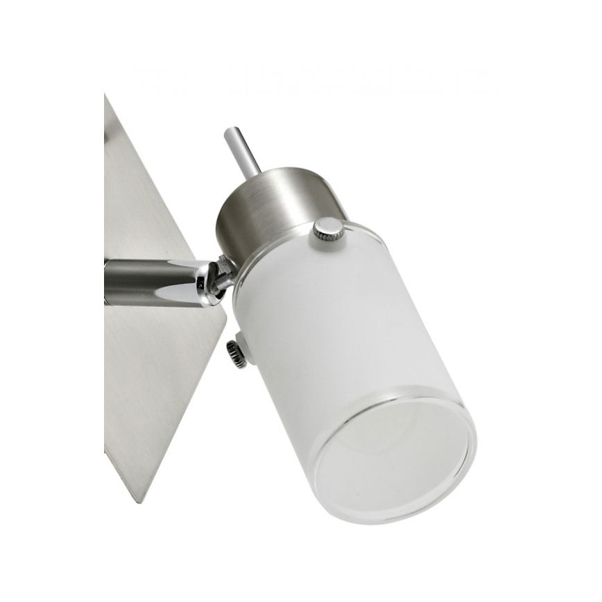 JUST LIGHT. 11931-55 - LED väggspotlight MAX 1xGU10/4W/230V matt krom