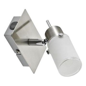 JUST LIGHT. 11931-55 - LED väggspotlight MAX 1xGU10/4W/230V matt krom