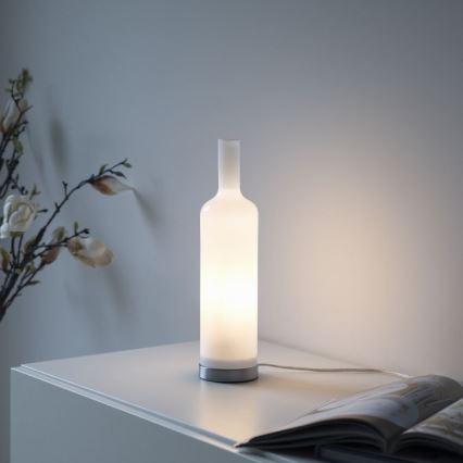JUST LIGHT. 14006-16 - Bordslampa BOTTLE 1xE14/25W/230V vit