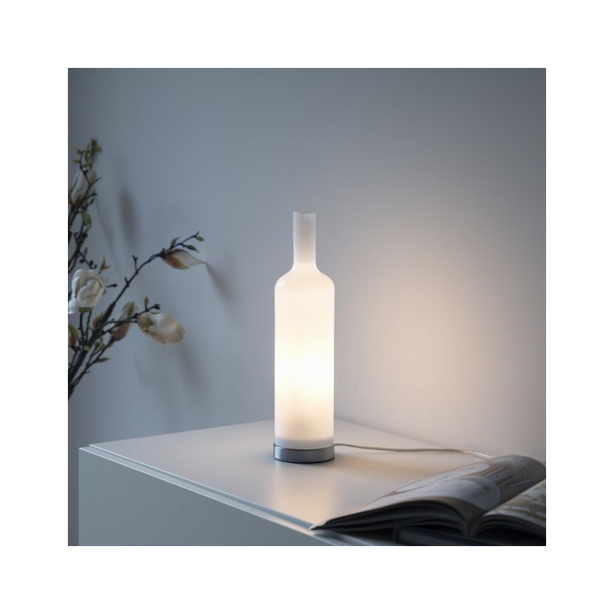 JUST LIGHT. 14006-16 - Bordslampa BOTTLE 1xE14/25W/230V vit