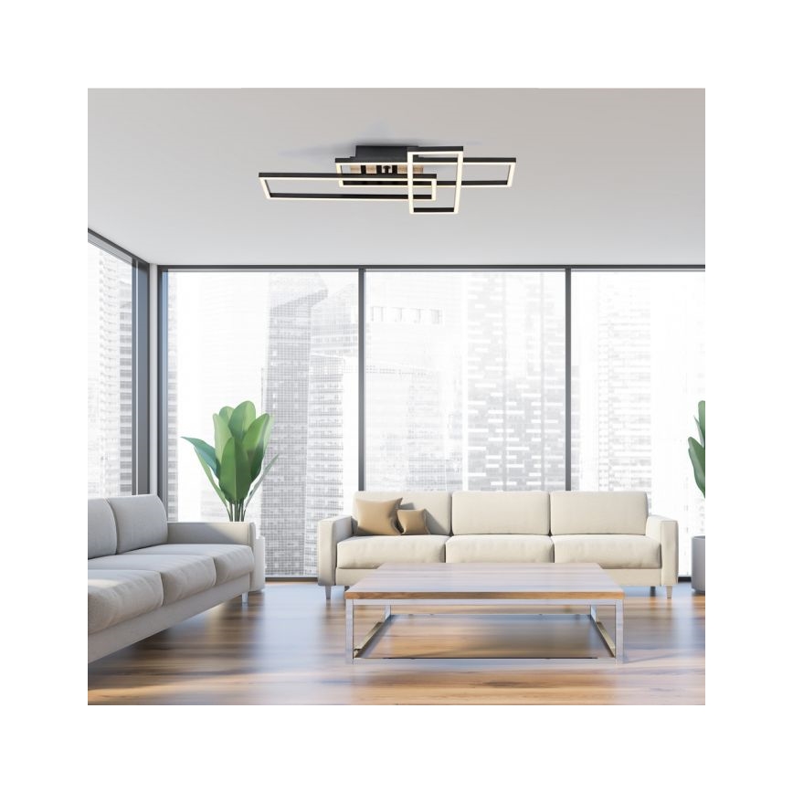 JUST LIGHT. 14051-79 - LED-takarmatur AKUSTIKA LED/20,5W/230V ek/svart