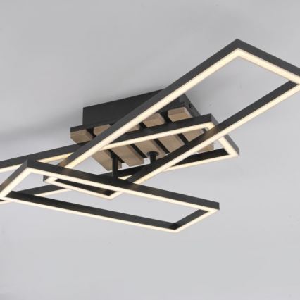 JUST LIGHT. 14051-79 - LED-takarmatur AKUSTIKA LED/20,5W/230V ek/svart