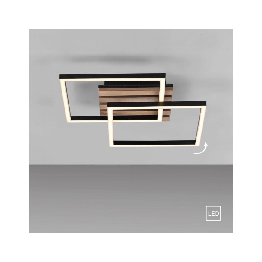 JUST LIGHT. 14053-79 - LED taklampa AKUSTIKA LED/15W/230V ek/svart
