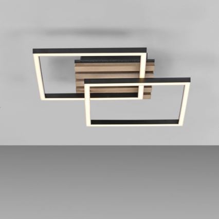 JUST LIGHT. 14053-79 - LED taklampa AKUSTIKA LED/15W/230V ek/svart
