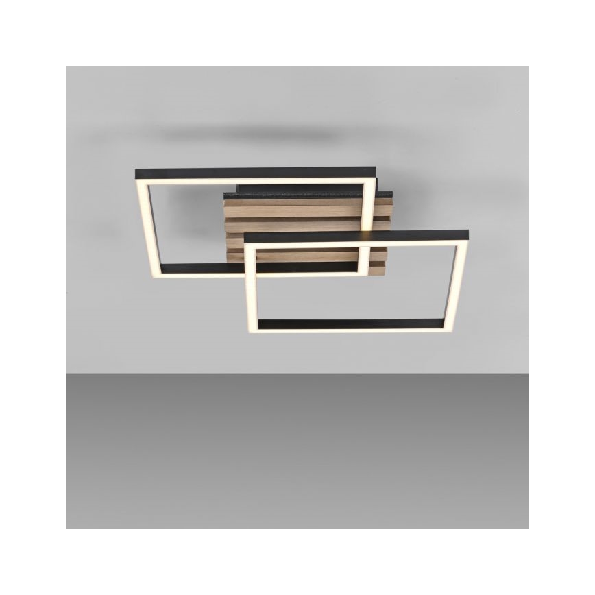 JUST LIGHT. 14053-79 - LED taklampa AKUSTIKA LED/15W/230V ek/svart
