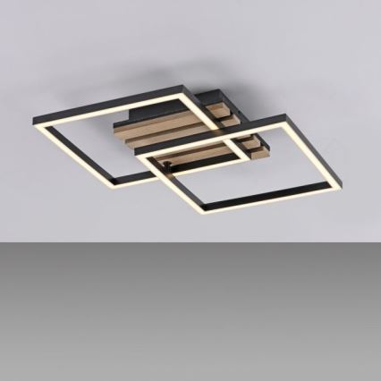 JUST LIGHT. 14053-79 - LED taklampa AKUSTIKA LED/15W/230V ek/svart