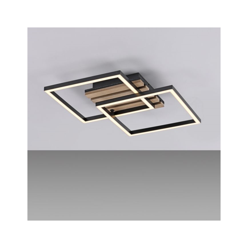 JUST LIGHT. 14053-79 - LED taklampa AKUSTIKA LED/15W/230V ek/svart