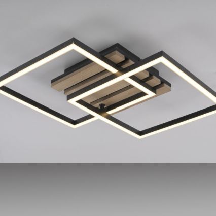 JUST LIGHT. 14053-79 - LED taklampa AKUSTIKA LED/15W/230V ek/svart