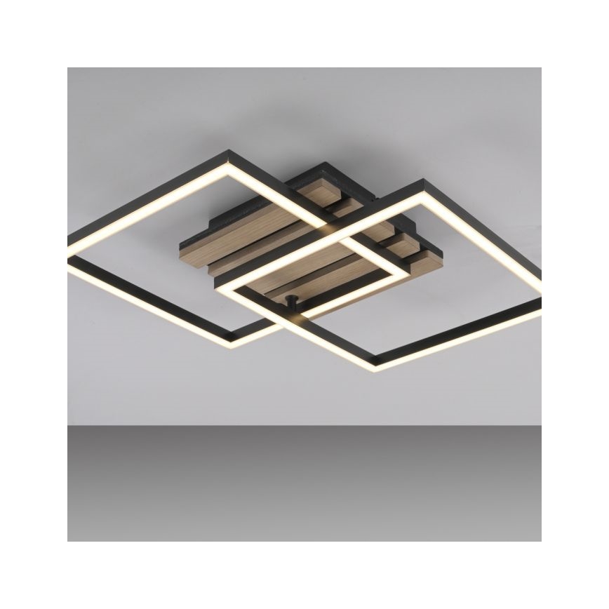 JUST LIGHT. 14053-79 - LED taklampa AKUSTIKA LED/15W/230V ek/svart