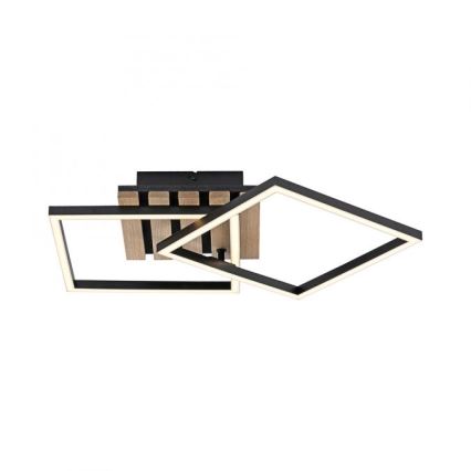 JUST LIGHT. 14053-79 - LED taklampa AKUSTIKA LED/15W/230V ek/svart
