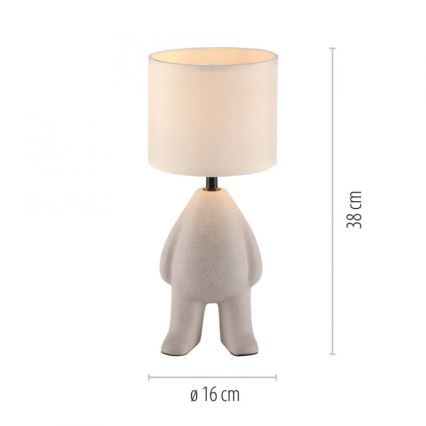JUST LIGHT. 14191-39 - Skrivbordslampa TED 1xE27/25W/230V beige