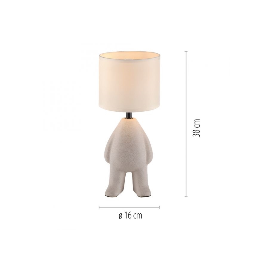 JUST LIGHT. 14191-39 - Skrivbordslampa TED 1xE27/25W/230V beige