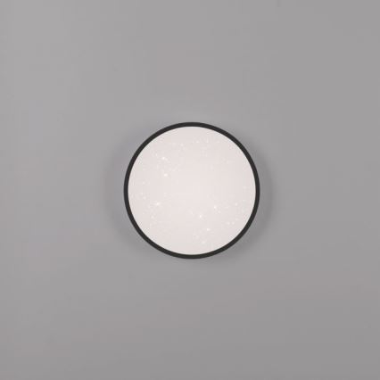 JUST LIGHT. 14293-18 - LED Dimbar taklampa KYLE LED/10W/230V diameter 28 cm svart