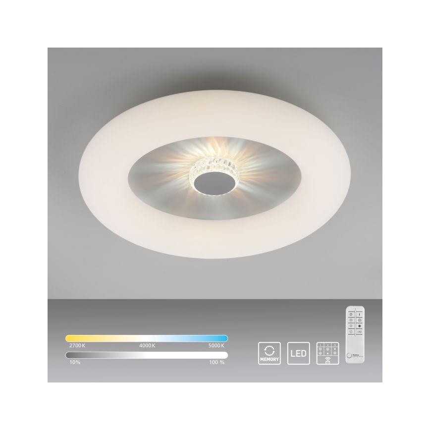 JUST LIGHT. 14383-16 - LED Dimbar taklampa VERTIGO LED/26W/230V 2700-5000K vit + fjärrkontroll