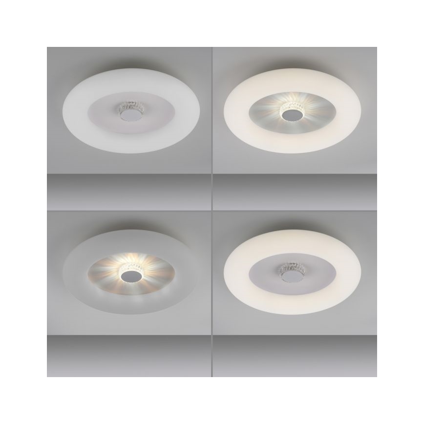 JUST LIGHT. 14383-16 - LED Dimbar taklampa VERTIGO LED/26W/230V 2700-5000K vit + fjärrkontroll