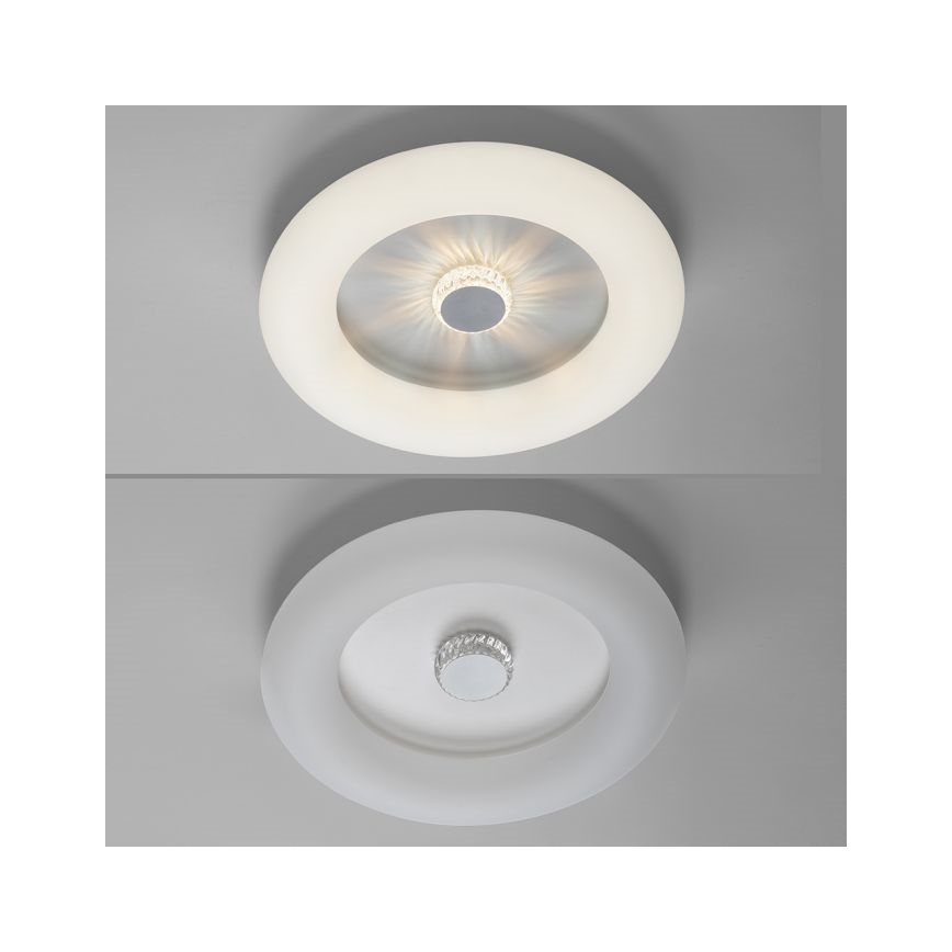 JUST LIGHT. 14383-16 - LED Dimbar taklampa VERTIGO LED/26W/230V 2700-5000K vit + fjärrkontroll