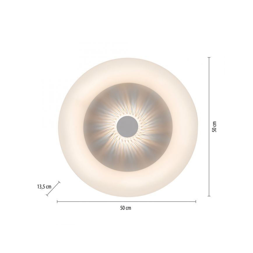 JUST LIGHT. 14383-16 - LED Dimbar taklampa VERTIGO LED/26W/230V 2700-5000K vit + fjärrkontroll