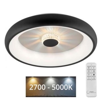 JUST LIGHT. 14384-18 - LED Dimbar taklampa VERTIGO LED/29W/230V 2700-5000K svart + fjärrkontroll