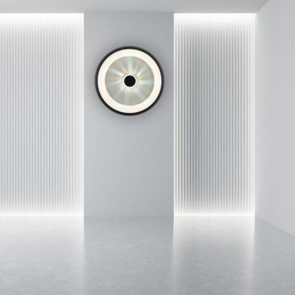 JUST LIGHT. 14384-18 - LED Dimbar taklampa VERTIGO LED/29W/230V 2700-5000K svart + fjärrkontroll