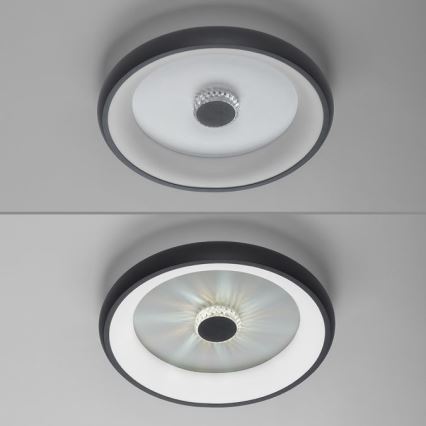 JUST LIGHT. 14384-18 - LED Dimbar taklampa VERTIGO LED/29W/230V 2700-5000K svart + fjärrkontroll