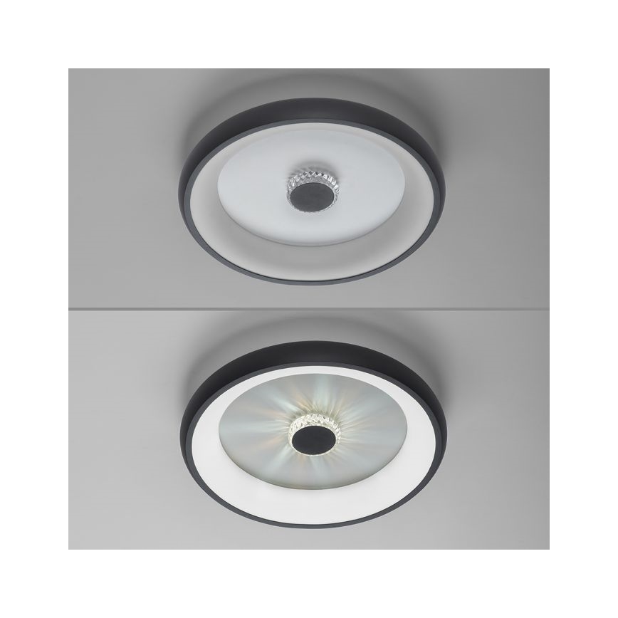 JUST LIGHT. 14384-18 - LED Dimbar taklampa VERTIGO LED/29W/230V 2700-5000K svart + fjärrkontroll