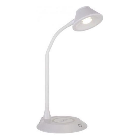JUST LIGHT. 14414-16 - Dimbar flexibel beröringsskärm skrivbordslampa med trådlös laddning PUCKI LED/4,5W/230V vit