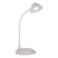 JUST LIGHT. 14414-16 - Dimmable flexibel beröringsbordslampa med trådlös laddning PUCKI LED/4,5W/230V vit